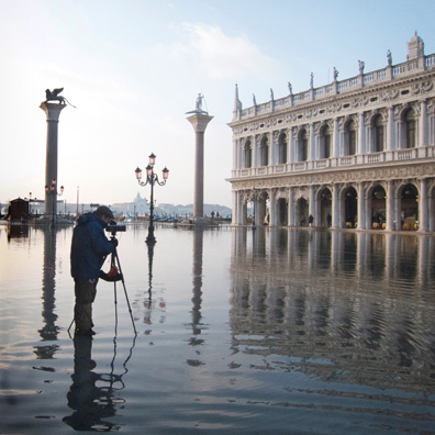 Piazza San Marco, Acqua Alta by John Sexton