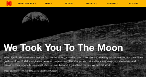 Kodak Lunar Web Site