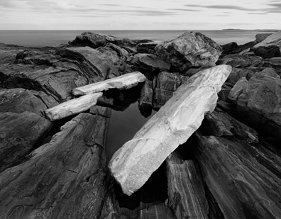 Rock Shoreline, Dusk