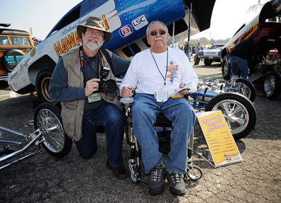 John and Larry Reyes with The Hawaiian Funny Car